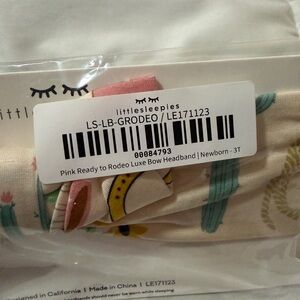 Little Sleepies Rodeo Patterned Bow Headband